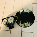 hand painted floral Tea cup and saucer