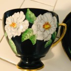 hand painted floral Tea cup and saucer