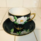 hand painted floral Tea cup and saucer