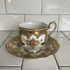 Fine bone china with floral tea cup and saucer