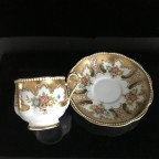 Fine bone china with floral tea cup and saucer