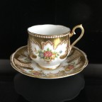 Fine bone china with floral tea cup and saucer