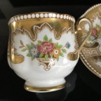 Fine bone china with floral tea cup and saucer