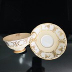 Peach inside Tea Cup and Saucer