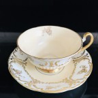 Peach inside Tea Cup and Saucer