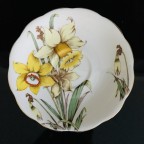 Yellow Daffodils gold trim Tea cup and saucer