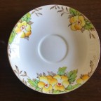 Yellow Floral Tea cup and saucer